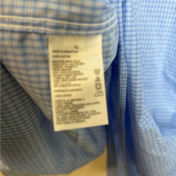 Nautica Mens Button Down Dress Shirt Wrinkle Resistant Slimmer Fit XL - Picture 5 of 6